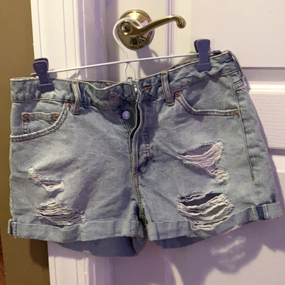 Garage denim “ex-boyfriend” jean shorts
